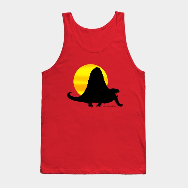 Dimetrodon Silhouette with Sun Tank Top by davidroland